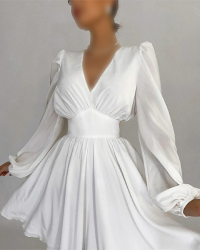 لباس ساده مجلسی سفید دخترانه