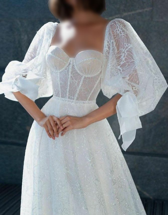 لباس عروس اروپایی با بالاتنه تاپلکسی
